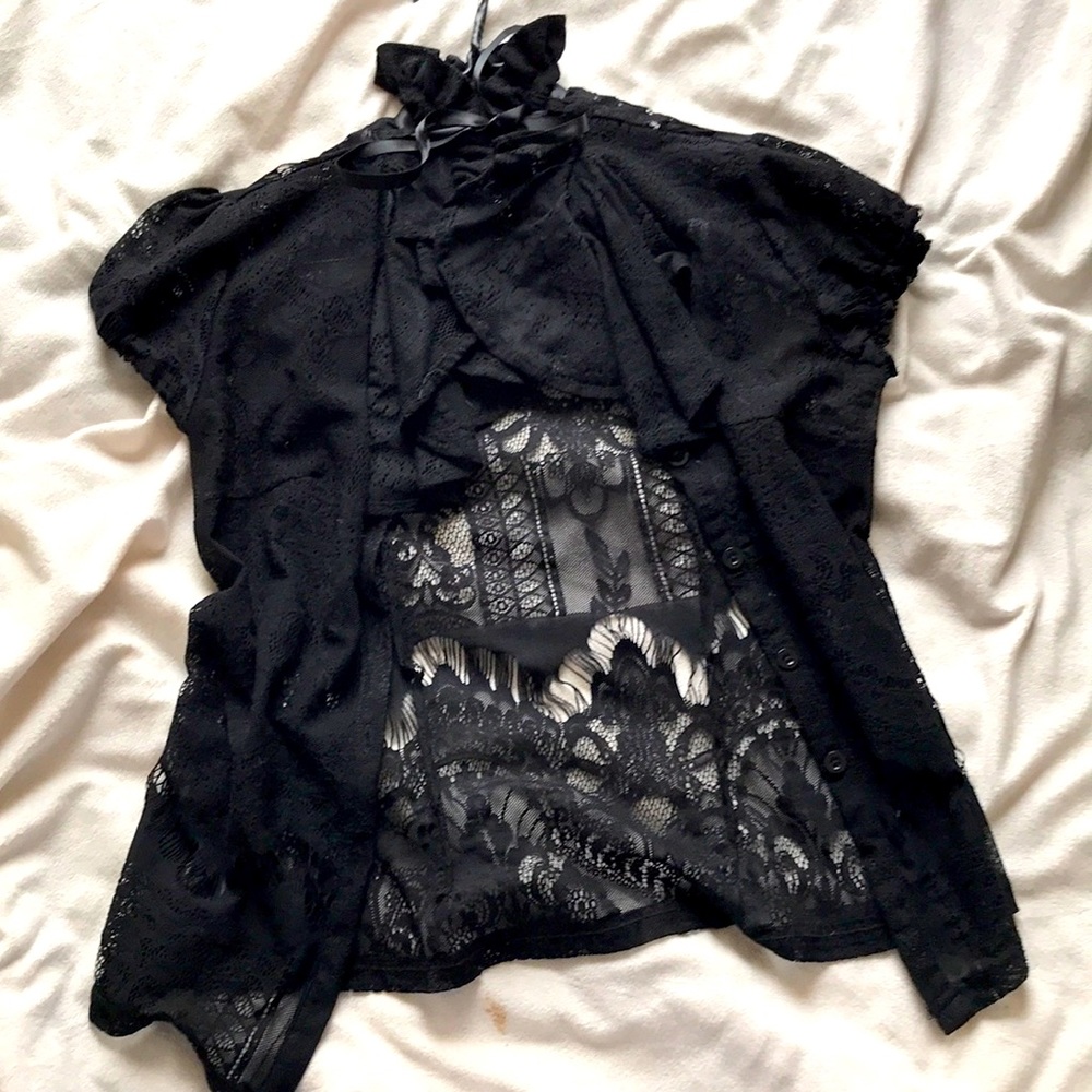 Killstar Liana Ruffle Shirt — XS